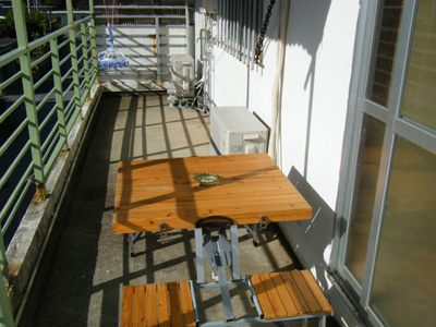 沖縄格安宿ラフスタイル：バルコニー